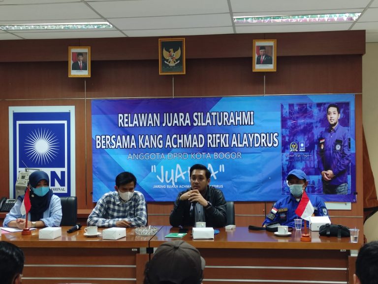 Tampung Aspirasi, Komisi IV DPRD Kota Bogor Rifki Alaydrus Silaturahmi dengan Relawan Juara