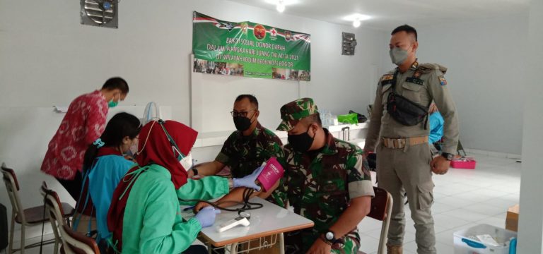 Hari Juang TNI AD, Kodim 0606/Kota Bogor Gelar Donor Darah