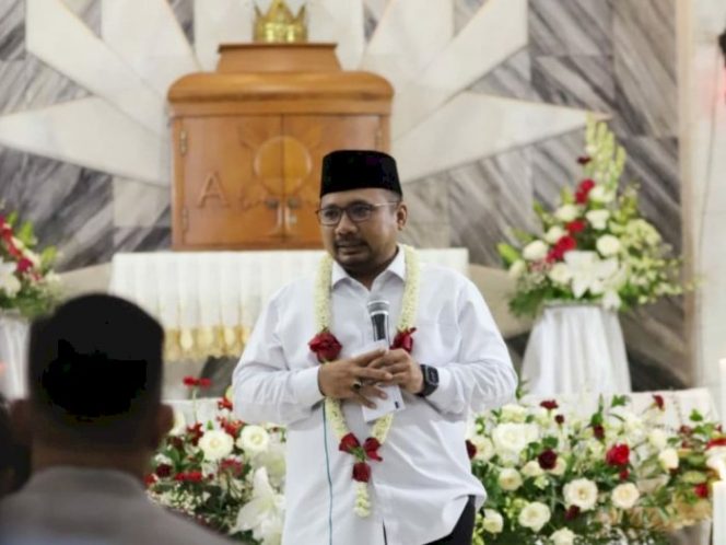 
 Menteri Agama, Yaqut Cholil Qoumas. (@gusyaqut/Bogordaily.net)