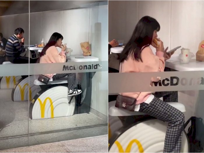 Kreatif, McD China Ubah Kursi Jadi Sepeda Statis