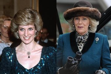 
 Camilla Parker Nampak Menggunakan Perhiasan  Putri Diana. (net/Bogordaily.net)