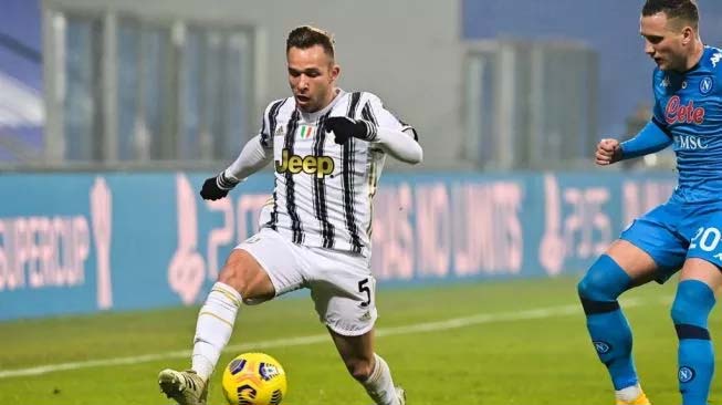 
 Gelandang Juventus Arthur Melo. (Suara.com/MIGUEL MEDINA/AFP)