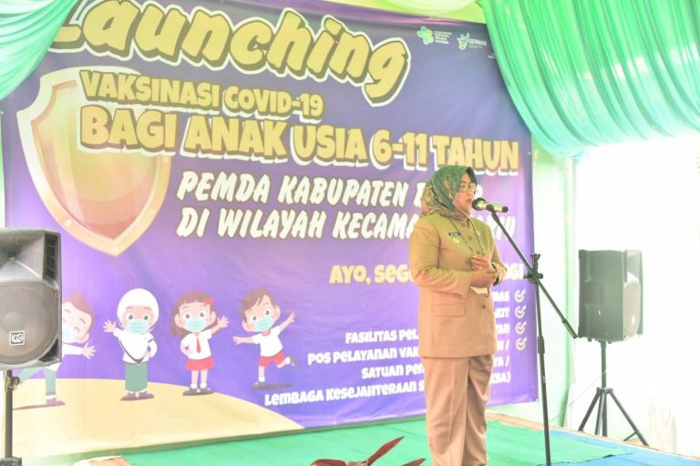 Sasaran Vaksinasi Covid-19 untuk Anak Kabupaten Bogor Capai 40,44%