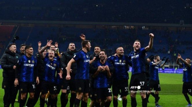 
 Inter Milan Club Sepak Bola Italia, Tepis Rumor Bangkrut. (tribun/Bogordaily.net)