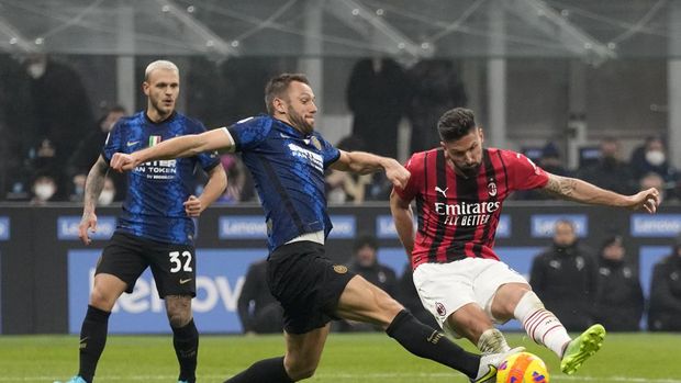 Inter Akhirnya Tumbang, Rossoneri Menang 2-1
