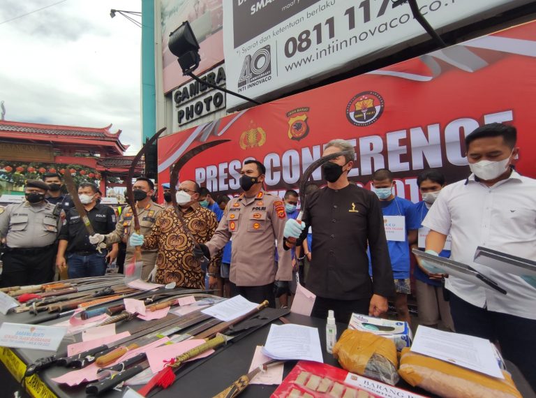 Dua Bulan, Polresta Bogor Kota Ringkus Puluhan Pelaku Tawuran dan Kekerasan