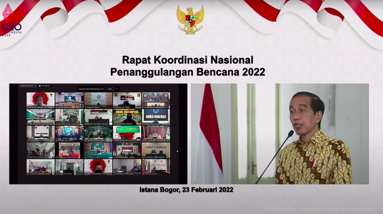 Buka Rakornas Penanggulangan Bencana, Presiden Dorong Upaya Terpadu Wujudkan Indonesia Tangguh Bencana