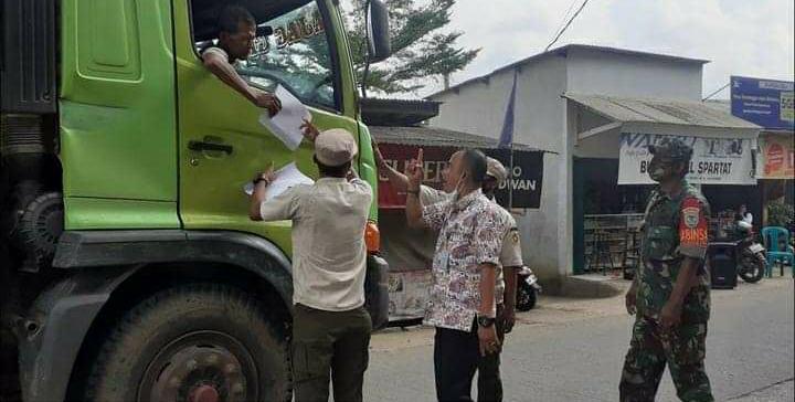 Pemerintah Kecamatan Ciseeng Lakukan Giat Operasi Terkait Pelanggaran Jam Operasional Truk Tambang