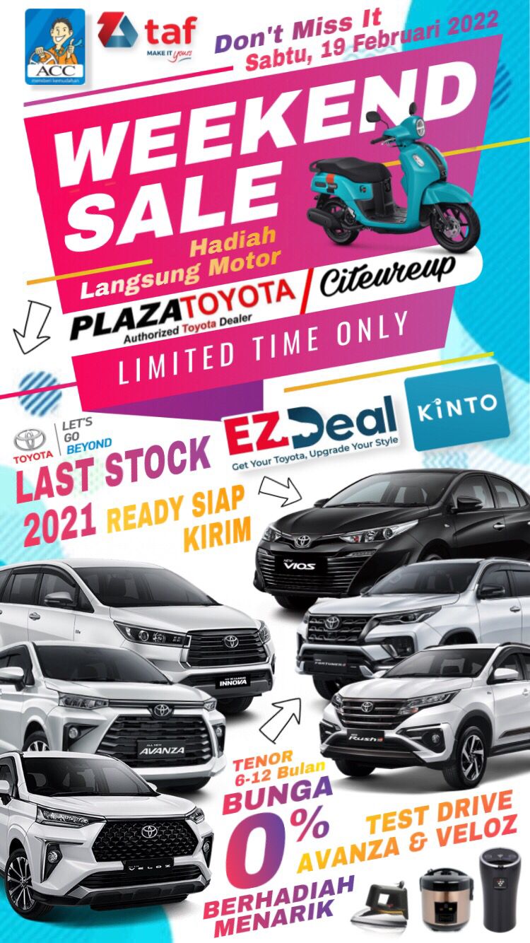 Asik! Toyota Citeureup Kasih Harga Spesial Weekend Sale!