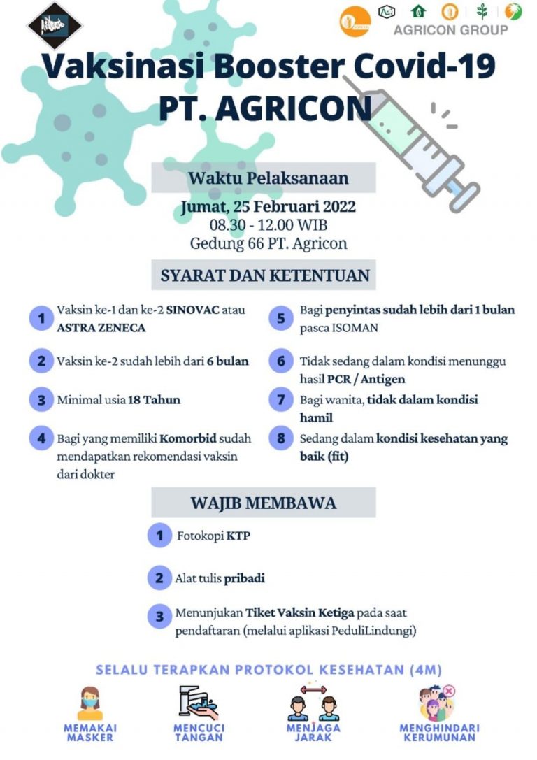 Ingin Booster? PT Agricon Bersama Dandim 0606/Kota Bogor Gelar Vaksinasi Dosis Ketiga