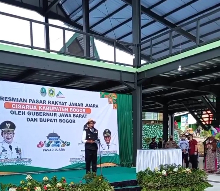 Gelontorkan 29 Miliar Peresmian Pasar Rakyat Cisarua, Ridwan Kamil: Terbesar se-Jawabarat