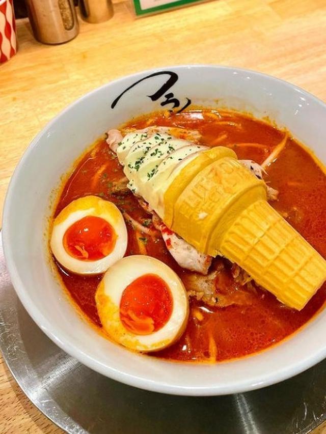 Wow! Restauran di Jepang Hadirkan Ramen Dengan Topping Es Krim Cone