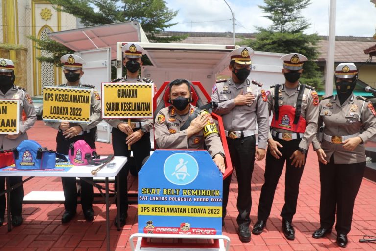Cegah Fatalitas Korban Jiwa, Polresta Bogor Kota Sosialisasikan Seat Belt