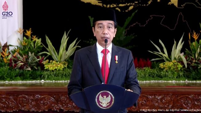 
 Presiden Joko Widodo (Jokowi). (Tangkap Layar/YouTube Sekretariat Presiden/Suara.com/Bogordaily.net)