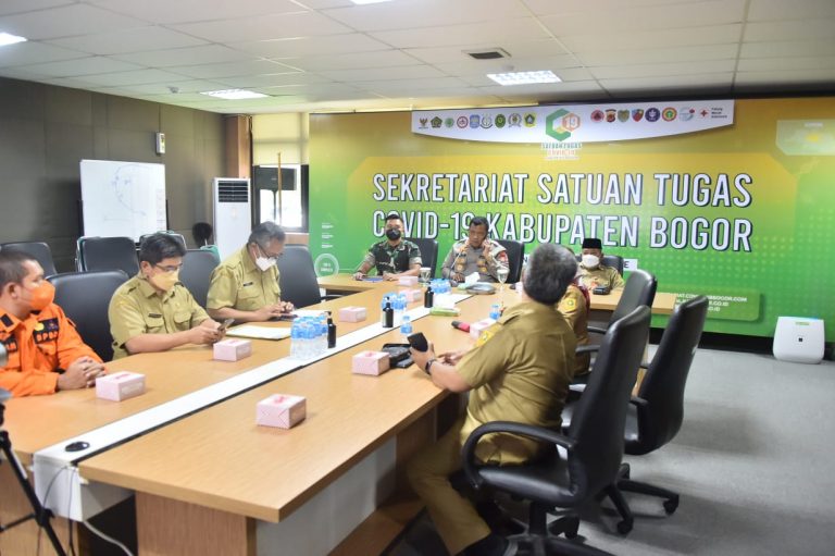 Sinergi Tangani Kasus Omicron, Satgas Covid-19 Kabupaten Bogor Rakor Secara Virtual Bersama Satgas Covid-19 Provinsi Jabar