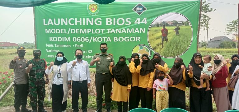 Bantu Hasil Panen Petani, Dandim 0606 Kota Bogor Launching BIOS 44 Model