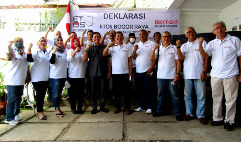 Dukung Erick Tohir Dalam Pilpres, ETOS Deklarasi Serentak di 20 Provinsi