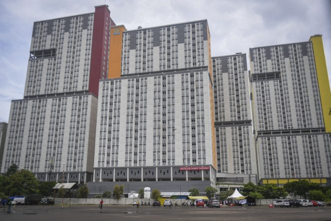 
 Rumah Sakit Darurat Covid-19 Wisma Atlet Kemayoran, Jakarta Pusat. (Media Indonesia/Bogordaily.net)