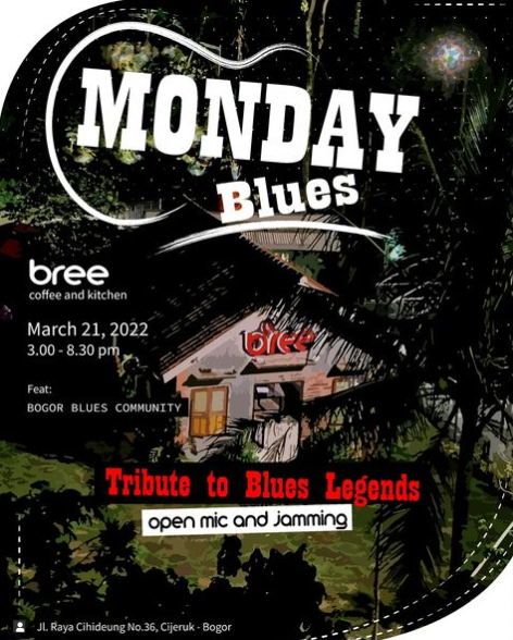 Tribute Lagu Legend Blues, Bree Coffee and Kitchen Open Mic!