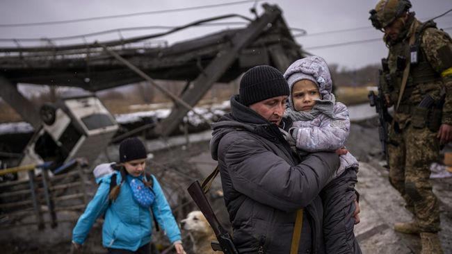 Digempur Rusia, Pengungsi Ukraina Tembus 1,5 Juta Jiwa