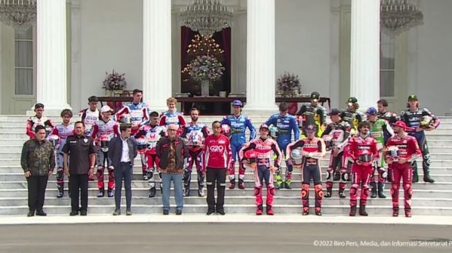 Para Pebalap MotoGP Singgah di Istana Merdeka