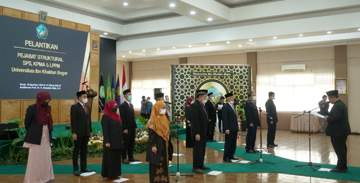 UIKA Bogor Resmi Lantik Pejabat Struktural Sekolah Pascasarjana LPPM dan KPMA