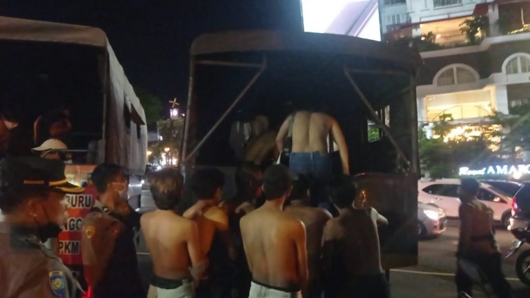 Puluhan Pelaku Keributan di Jalan Surken Digelandang Polisi