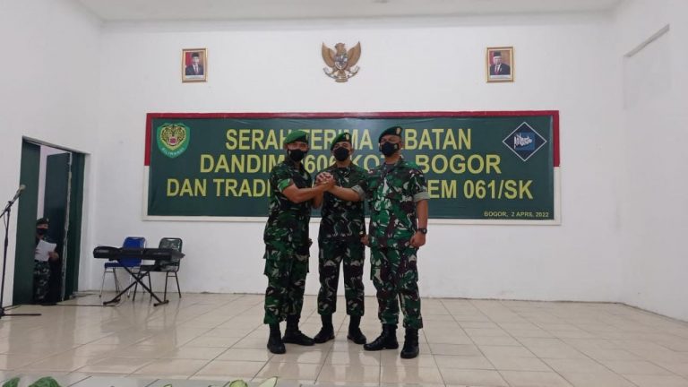 Resmi, Letkol Inf Ali Akhwan Gantikan Kolonel Inf Roby Bulan sebagai Dandim 0606 Kota Bogor