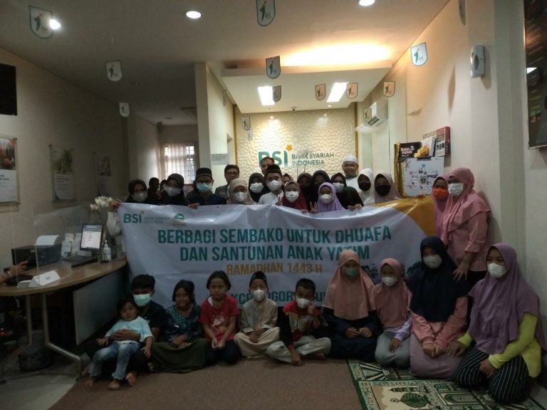 BSI KCP Bogor Tajur 2, Berbagi Kebaikan Kepada 100 Anak Yatim dan Dhuafa