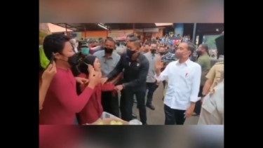 Viral Video Pedagang Buah di Pasar Bogor Nangis Histeris ke Jokowi, Ini Kisahnya