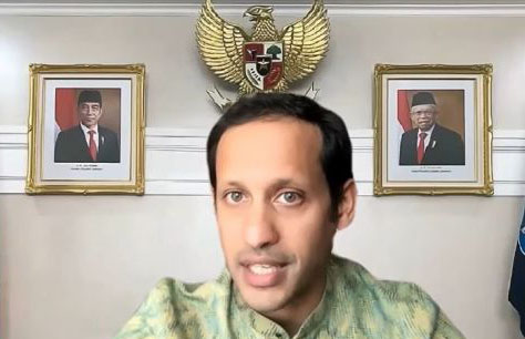 
 Menteri Pendidikan, Kebudayaan, Riset, dan Teknologi Nadiem Makarim (Bidik layar/Suara.com/Bogordaily.net)