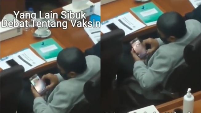 Viral, Anggota DPR Diduga Asyik Nonton Video Porno Saat Rapat Vaksin! Warganet: Share Link Pak
