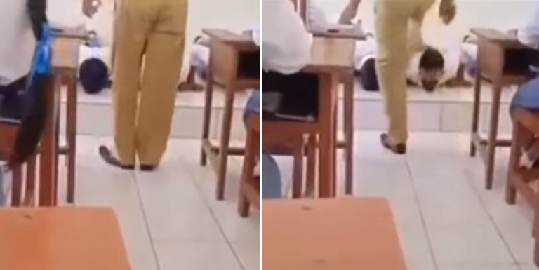 Viral, Video Guru Injak Siswa SMA Bikin Warganet Murka