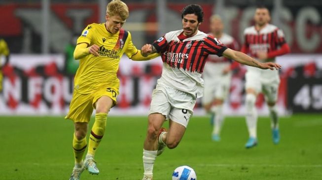 Ditahan Imbang Bologna, AC Milan Gagal Menjauh dari Kejaran Napoli dan Inter