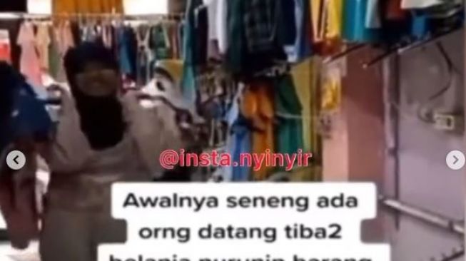 Viral Perempuan Diduga Depresi Belanja di Toko Baju, Katanya Ingin Seperti Nagita Slavina