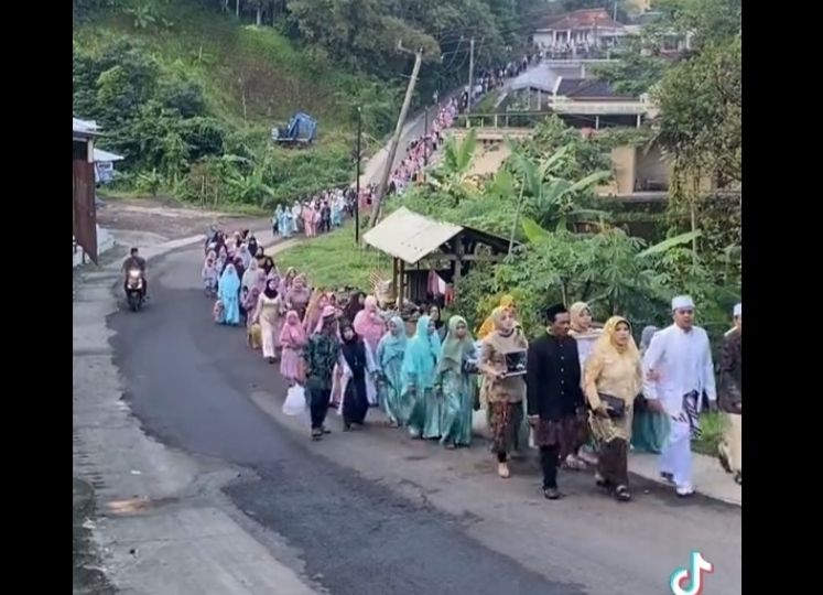 Viral Video Ribuan Iringan Pengantin di Majalengka, Bikin Ngakak Warganet