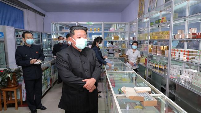 
 Pemimpin Korea Utara Kim Jong-un.(via Reuters/KCNA/CNN Indonesia/Bogordaily.net)