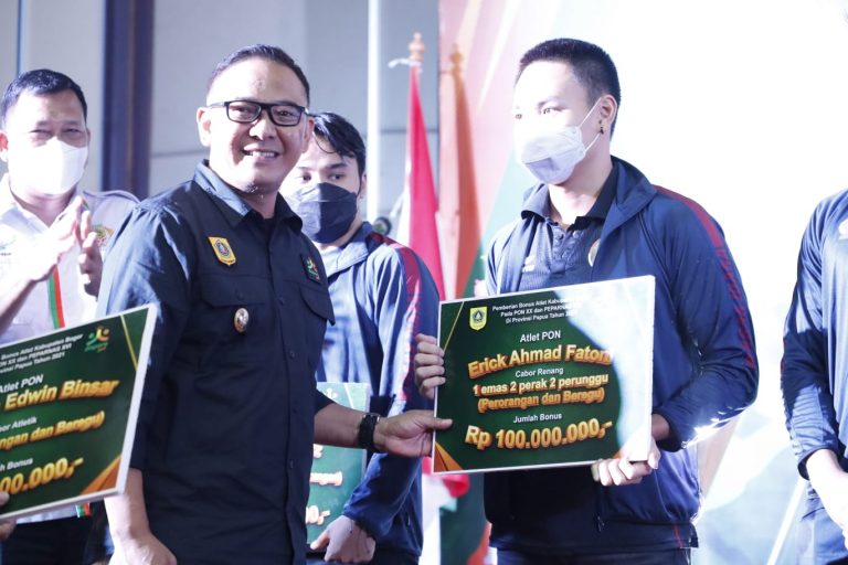102 Atlet Kabupaten Bogor Berprestasi Dapat Bonus dari Pemkab Bogor