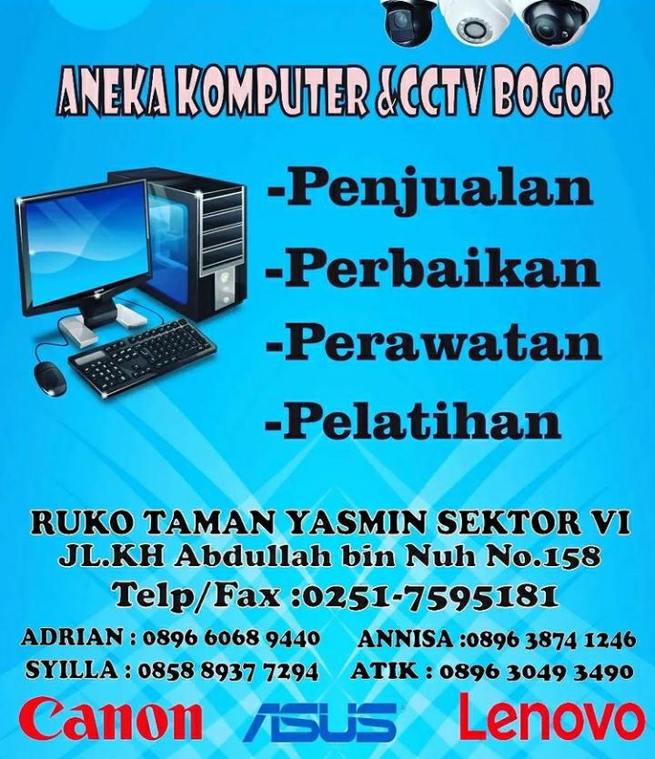 Rekomendasi Jasa Perawatan Komputer di Bogor,  Aneka Komputer & CCTV Bogor