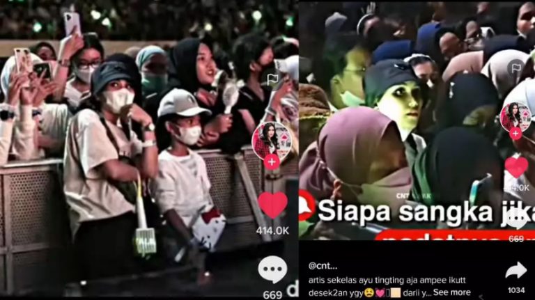 Video Ayu Ting Ting Nonton Konser NCT Dream di Tengah Kerumunan Viral
