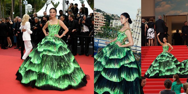 Wow! Raline Shah Tampil Bak Bidadari di Red Carpet Cannes 2022, Cantiknya Gak Ada Lawan
