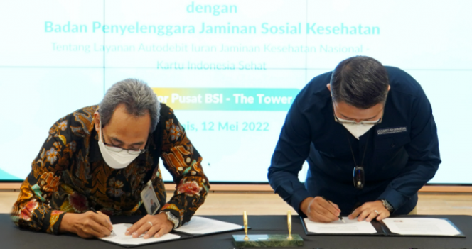 
 PT Bank Syariah Indonesia Tbk. (BSI) melakukan perjanjian kerja sama dengan BPJS Kesehatan. (Istimewa/Bogordaily.net)