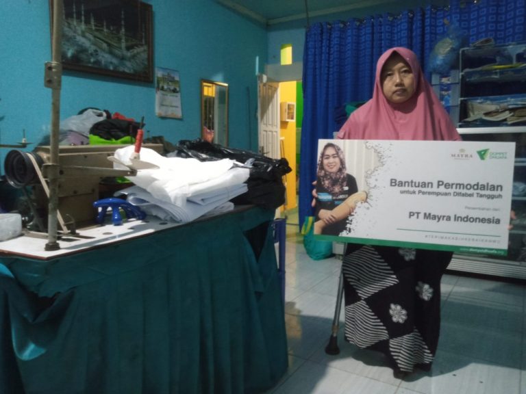 Gandeng PT Mayra Indonesia, Dompet Dhuafa Sokong Usaha Para Perempuan Difabel