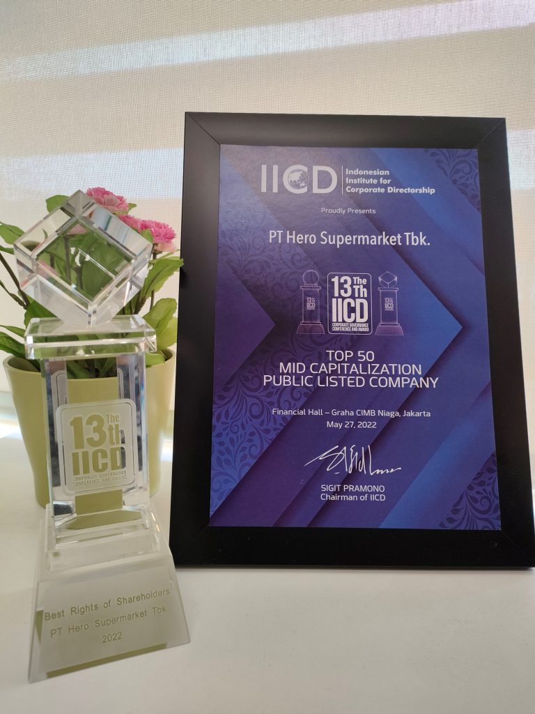 Terapkan CGC Berkelanjutan, Hero Group Kembali Raih IICD Awards