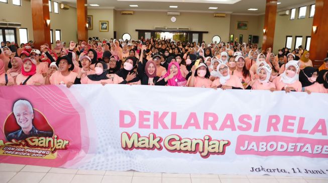 Pilpres 2024, Ribuan Emak-Emak di Jabodetabek Dukung Ganjar