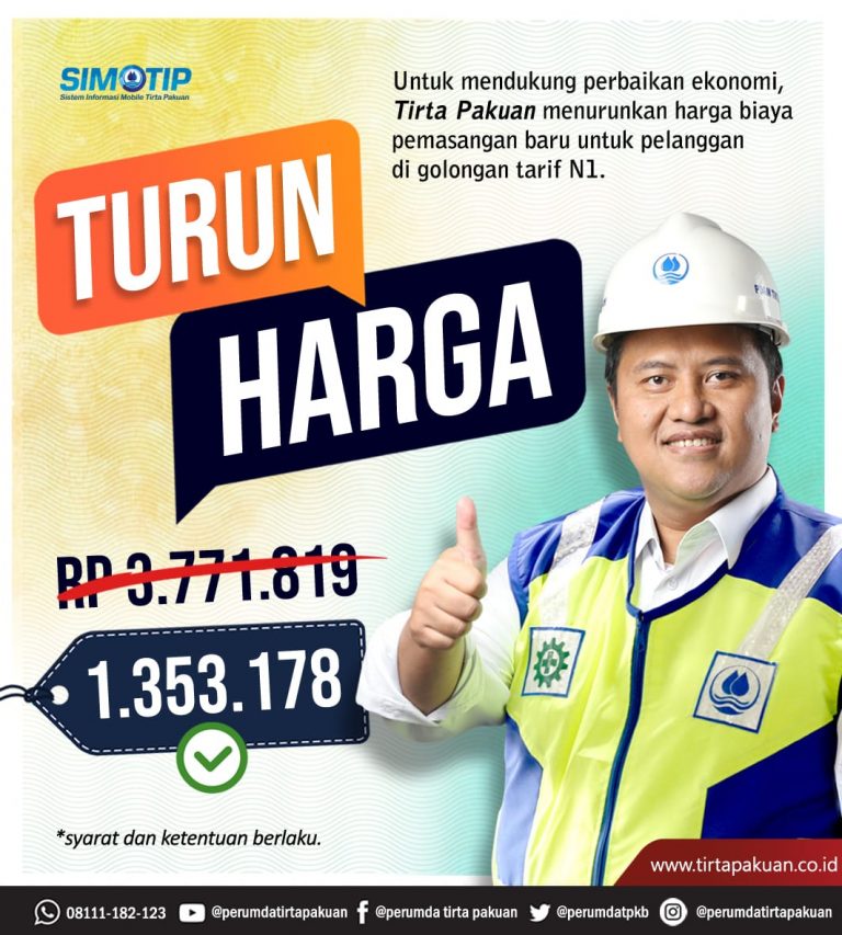 Peduli UMKM, Tirta Pakuan Kota Bogor Beri Promo Pemasangan Baru N1