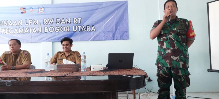 Jalin Sinergitas, Babinsa Adakan Pertemuan Pembinaan LPM dan RW Tingkat Kecamatan Bogor Utara