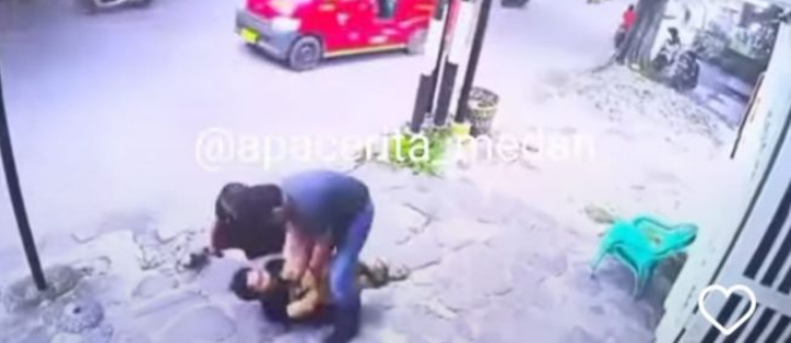 Video Polisi ‘Smack Down’ Bandar Narkoba di Depan Hotel Viral