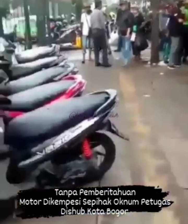 Sempat Viral Petugas Dishub Gembosi Ban Motor di Alun-alun Kota Bogor, Ini Penjelasan Dishub