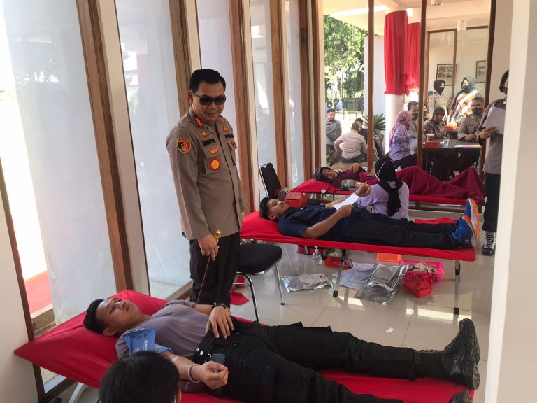 Jelang Hari Bhayangkara Ke 76, Polresta Bogor Kota Gelar Donor Darah